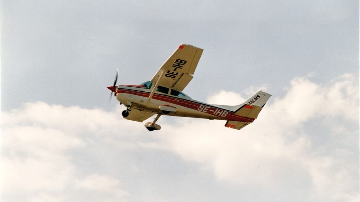 Ett propellerflygplan. Bilden är fiktiv och inte från händelsen. Foto: Hans T Dahlskog