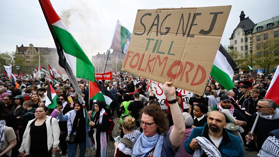 Många av demonstrationerna i Malmö har haft tveksamma budskap. Foto: Johan Nilsson/TT 