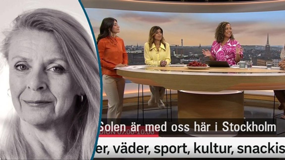 SVT:s syn på jämställdhetsmål uppnås till 100 procent när det är bara kvinnor i sändning. Foto: SVT