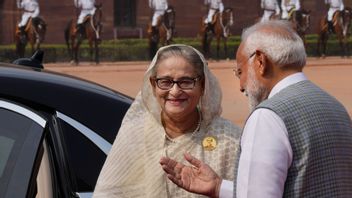 Sheikh Hasina har flytt till Indien efter att hon avgick som premiärminister förra året. Foto: Manish Swarup/AP/TT