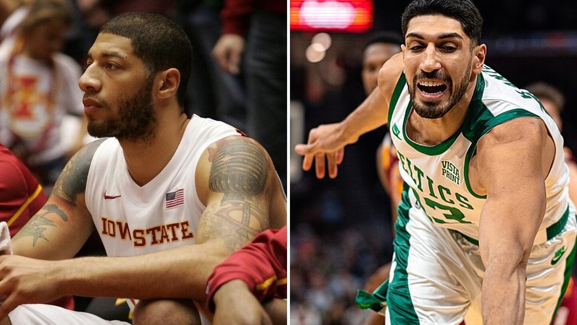 Royce White och Enes Kanter Freedom har båda anmält sig till WNBA-draften 2027. Foto: Erik Drost/CC BY 2.0, GoIowaState dot com (Flickr user GoIowaState)/CC BY 2,5