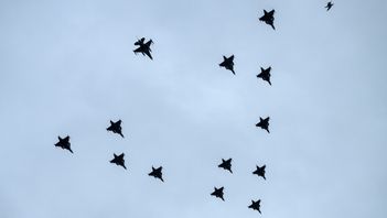 Svenskt stridsflyg kommer nu att skydda Nato från lettiska baser. Foto: Johan Nilsson / TT