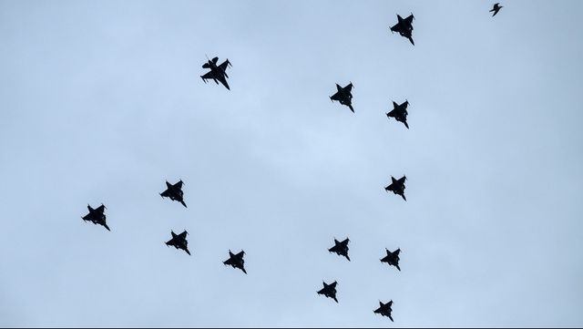 Svenskt stridsflyg kommer nu att skydda Nato från lettiska baser. Foto: Johan Nilsson / TT