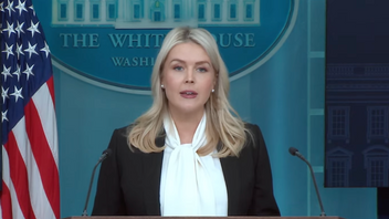 Vita Husets pressekreterare Karoline Leavitt. Foto: Skärmavbild via Vita Huset