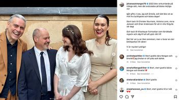 Morgan Johansson och Emelie Karlsson har ingått äktenskap. Foto: Skärmavbild, instagram