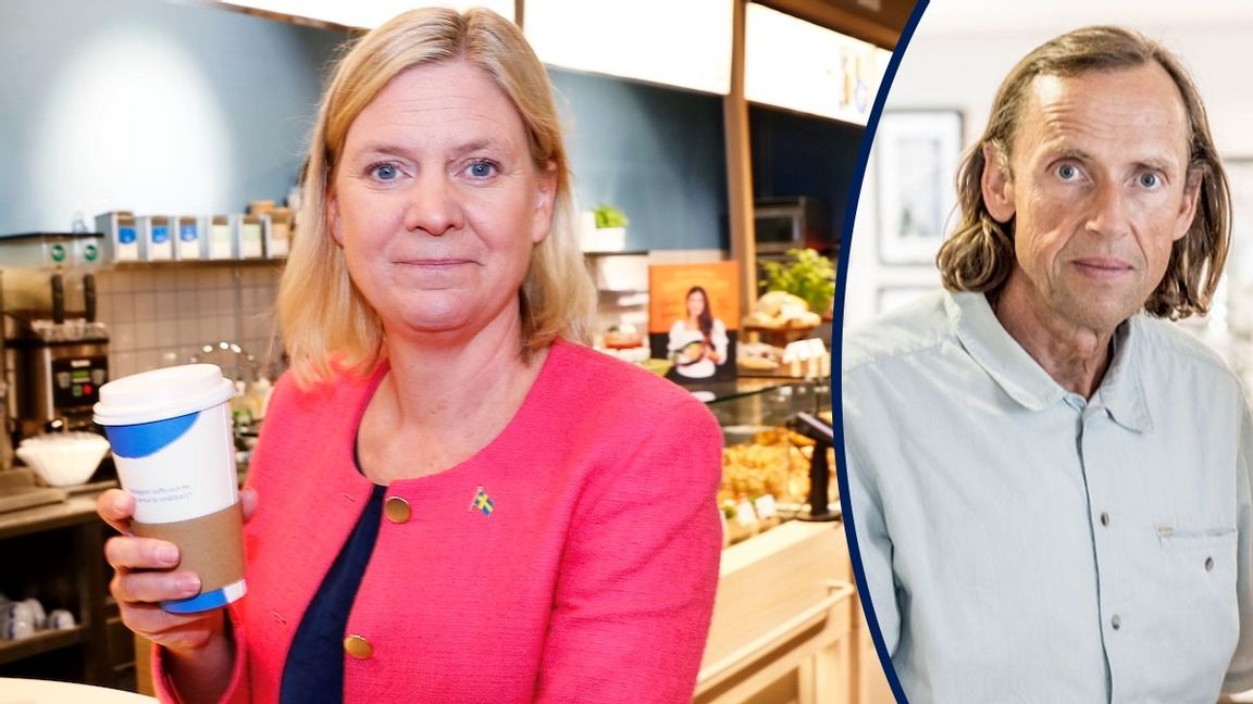 Med regeringens föreslagna skattesänkningar inriktade på låg- och medelinkomsttagare kan folk unna sig ett besök hos frisören eller kanske en kaffe, enligt Magdalena Andersson (S). Foto: Johan Jeppsson/TT