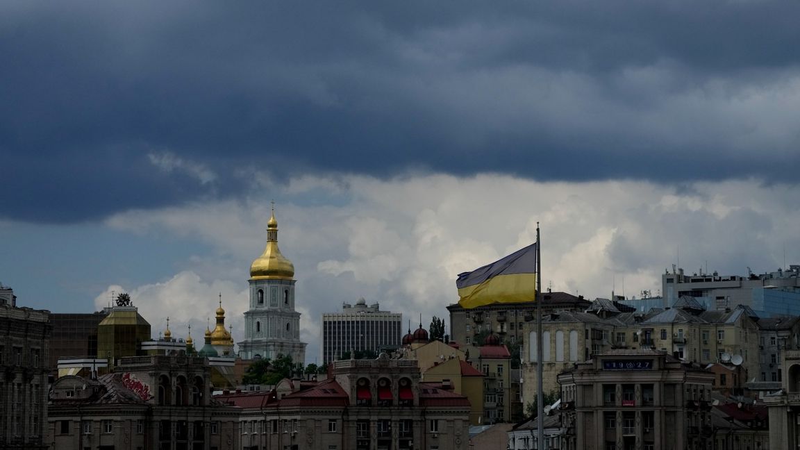 Ukrainas huvudstad Kiev. Foto: Natacha Pisarenko/AP/TT