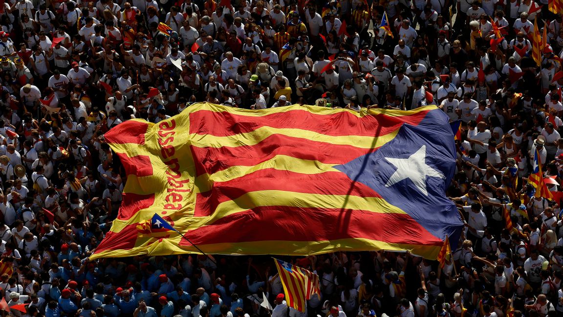 Regionen splittras mellan de som vill se ett självständigt Katalonien och de som vill kvarhålla ett enat Spanien. FOTO: Manu Fernandez.