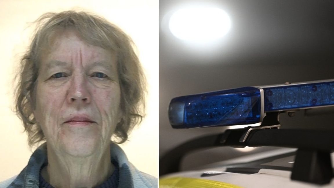 Lisbet, 77, är försvunnen. Kontakta polis om du vet något. Foto: Polisen/Johan Nilsson//TT