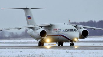 Genrebild på ett Antonov-24-flygplan. Foto: Mitya Aleshkovsky/AP/TT