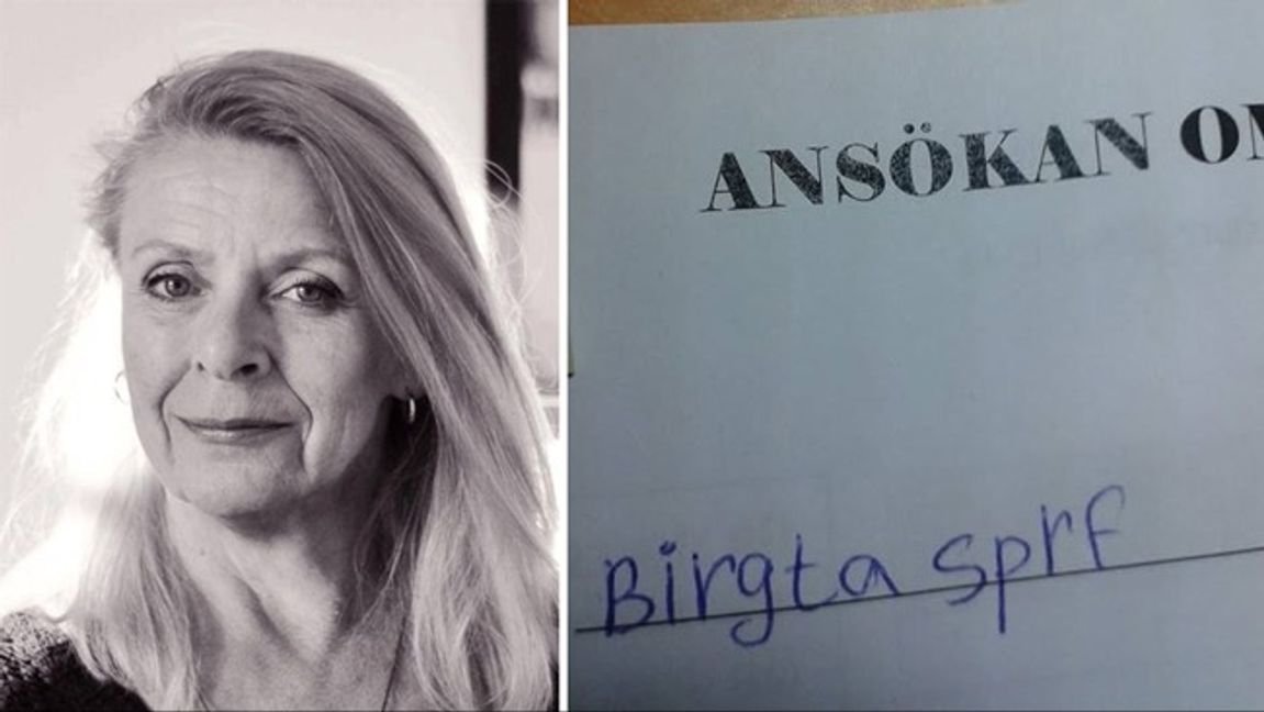 Bilden visar en ansökan om socialbidrag som jag fick på ett uppdrag 2016 med inriktning mot arbetsmarknaden och den säger allt, skriver Birgitta Sparf. Foto: Privat