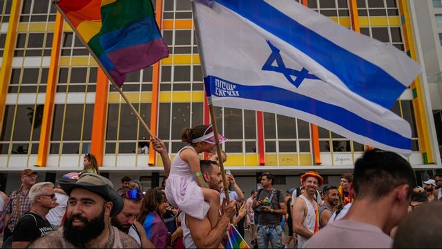 Tel Avivs prideparad i fjol. Arkivbild. Foto: OHAD ZWIGENBERG/AP/TT