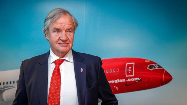 Norwegian Air Shuttles VD Bjørn Kjos. Arkivbild. Foto: Heiko Junge/NTB Scanpix via AP