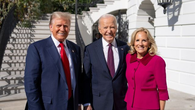 Donald Trump, Joe Biden och Jill Biden. Foto: Public Domain/Wikimedia Commons
