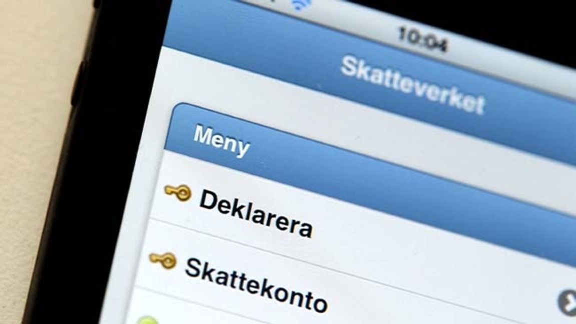 Bedragarna har kapat offrens konton via skatteverket.se. Arkivbild. Foto: Janerik Henriksson/TT