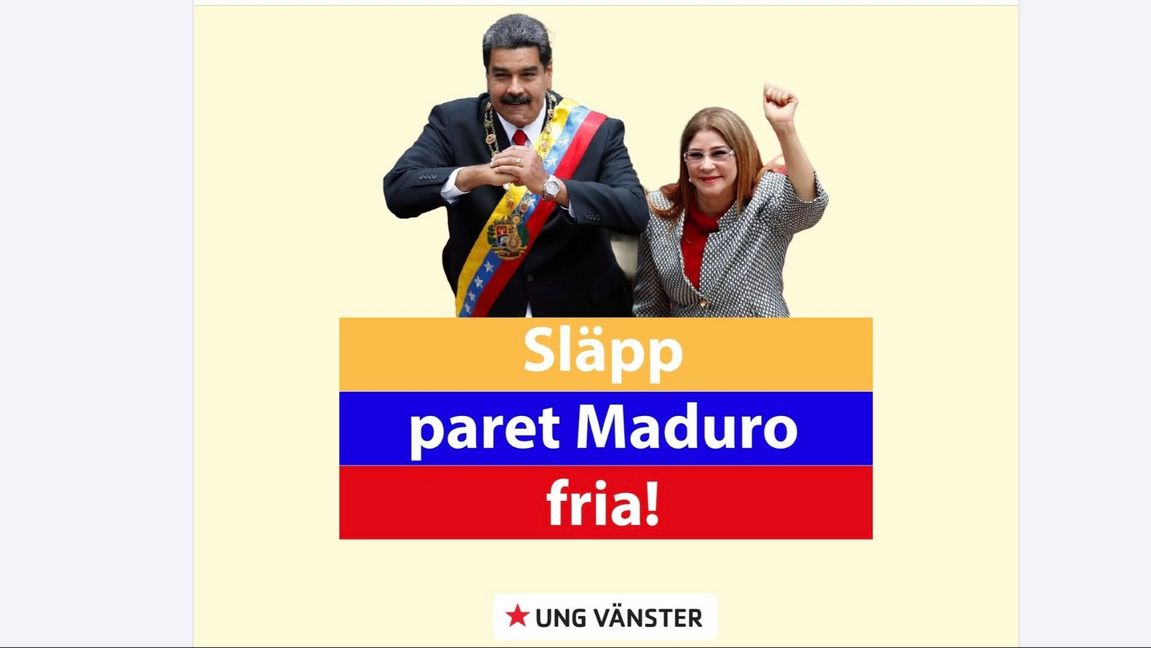 Vänstern alltid på fel sida i historien Skärmdump från Ung Vänsters fb-sida