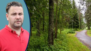 En cykelväg i närheten av Morö Backe skola, där en nioårig flicka utsatts för misstänkt mordförsök. Foto: Jonas Westling/TT