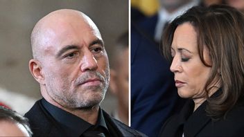 Joe Rogan hade aldrig något poddsamtal med Kamala Harris innan valet. Foto: Saul Loeb/AP/TT