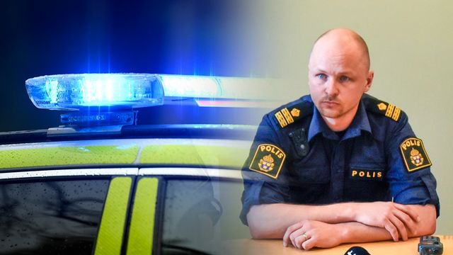 August Knutsson är polisområdeschef i Östersund. Arkivbild. Bilden är ett montage.  Foto: Robert Henriksson/TT Oscar Olsson/TT