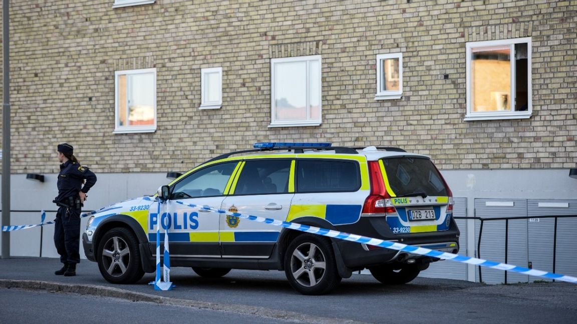 Tre personer är anhållna skäligen misstänkta för mord. Foto: Henrik Montgomery/TT