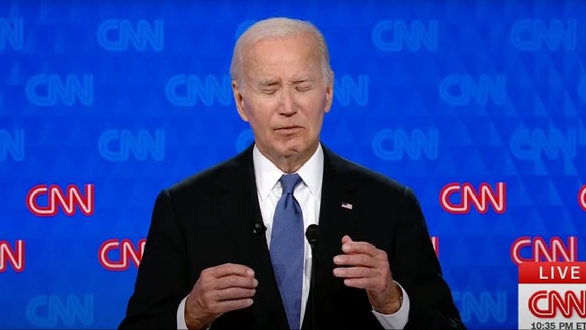 Det var efter debatten mot Donald Trump som Demokraterna fick panik om Joe Biden. Foto: CNN