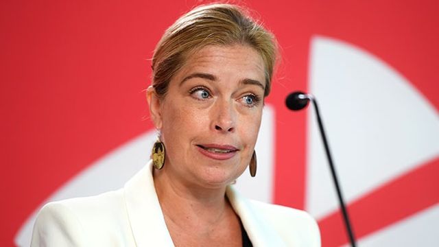 Annika Strandhäll i augusti 2022. Bild: Maja Suslin / TT