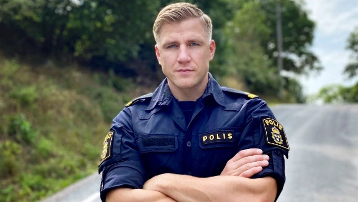 Fredrik Kärrholm har i många år arbetat som polis. Foto: Josefin Sandström.