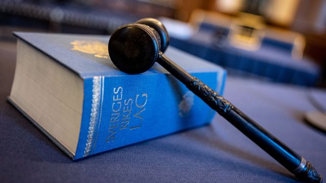 En kvinna i 35-årsåldern döms till fängelse i tre månader för krigsbrott, hot mot tjänsteman och grovt förtal. Foto: Johan Nilsson/TT