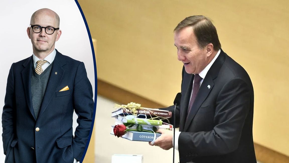 Statsminister Stefan Löfven kunde vara nöjd efter uppvaktningen vid partiledardebatten. Claudio Bresciani, TT.