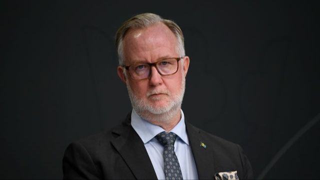 Johan Pehrson vill att EU terrorklassar kriminella nätverk. Foto: Viktoria Bank/TT.