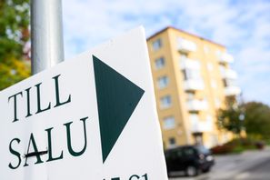 Priserna på bostäder sjönk i april. Arkivbild. Foto: Henrik Montgomery/TT