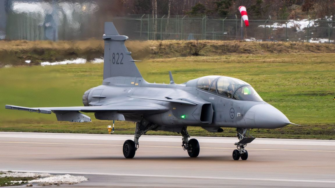 JAS 39 Gripen. USA hotar stoppa försäljningen till Colombia värd 21 miljarder. Foto: Jonas Ekströmer/TT