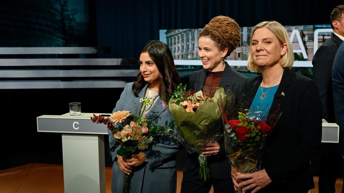 Skulle Andersson säga att de här tre vill ta över Sverige kommer det att ha stor påverkan på opinionen. Foto: Pontus Lundahl/TT 