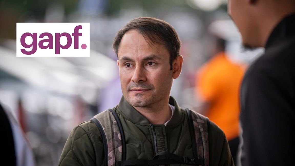 Nyans partiledare Mikail Yüksel vill att bidragen till GAPF dras in. Foto: Johan Nilsson/TT
