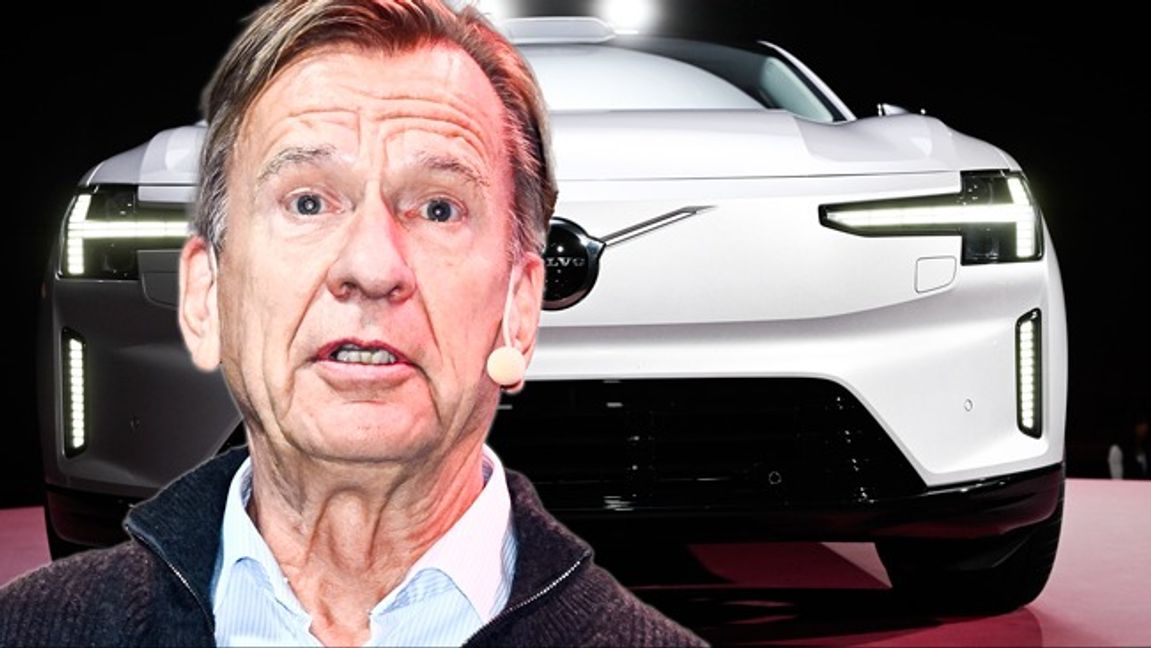 Håkan Samuelsson flaggar för att Volvo Cars kommer att flytta produktion till USA. Foto: Anders Wiklund/Claudio Bresciani/TT