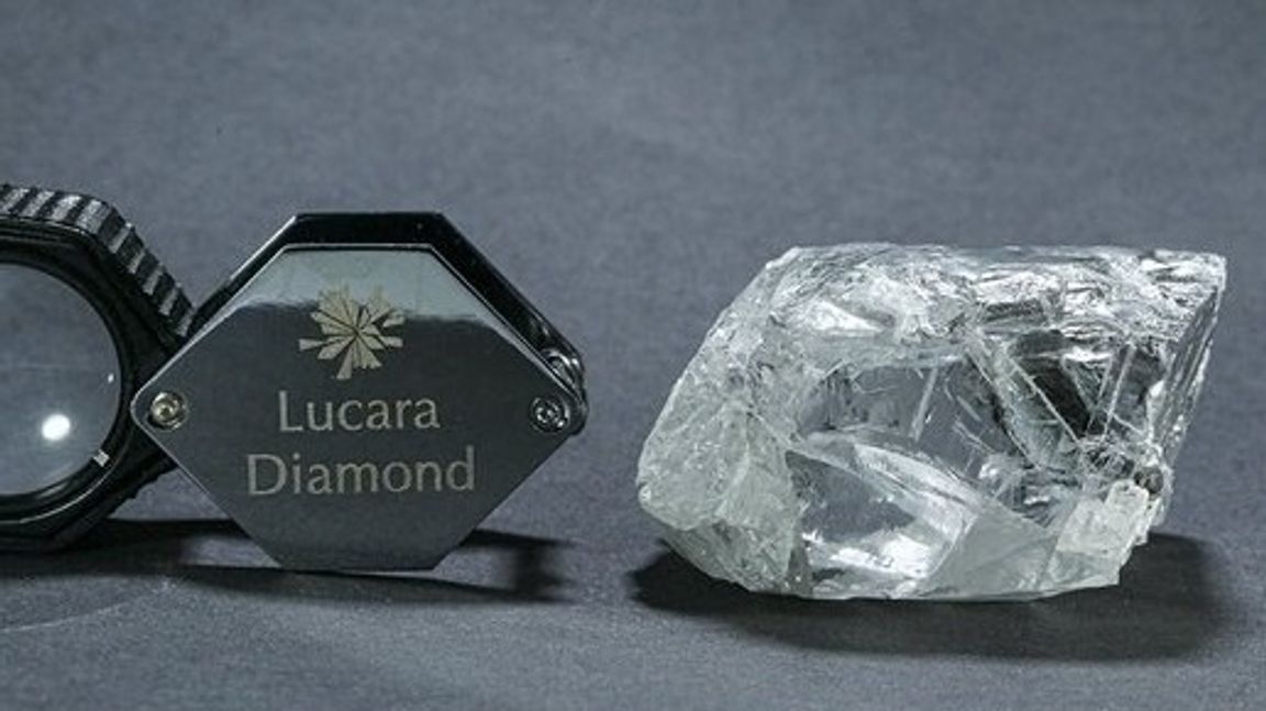 Det var bolaget Lucara Diamond som gjorde det jättelika diamant-fyndet. Foto: Twitter 