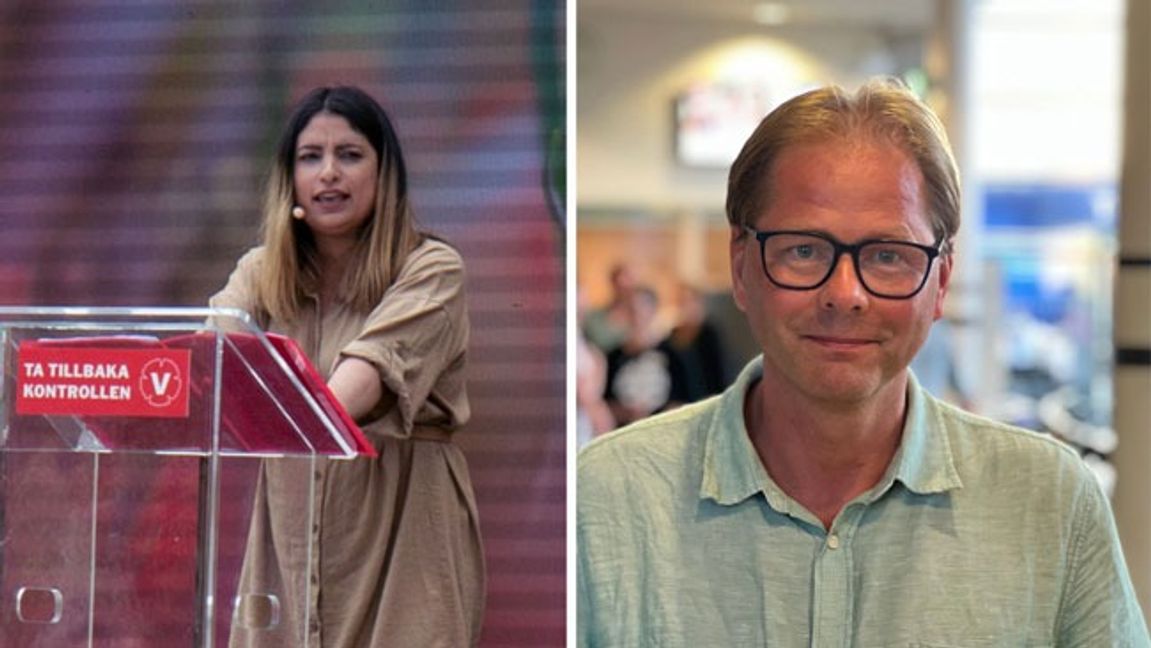 Nooshi Dadgostar och Anders Lindberg. Foto: News Oresund, CC BY 2.0, via Wikimedia Commons/Gustav Fröjdlund, CC BY-SA 4.0, via Wikimedia Commons.