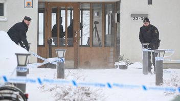 I Stockholmsförorten Farsta strand skedde den sjunde i raden av sprängningar sedan annandag jul i Stockholm. Foto: Henrik Montgomery/TT