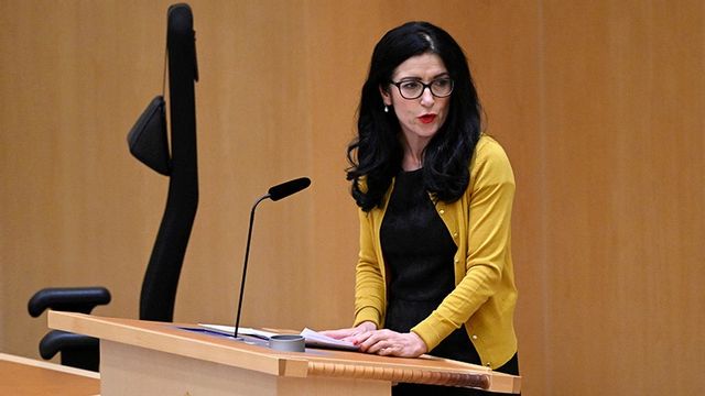 Den politiska vilden Amineh Kakabaveh är kritisk till statsministern. Foto: Fredrik Sandberg/TT