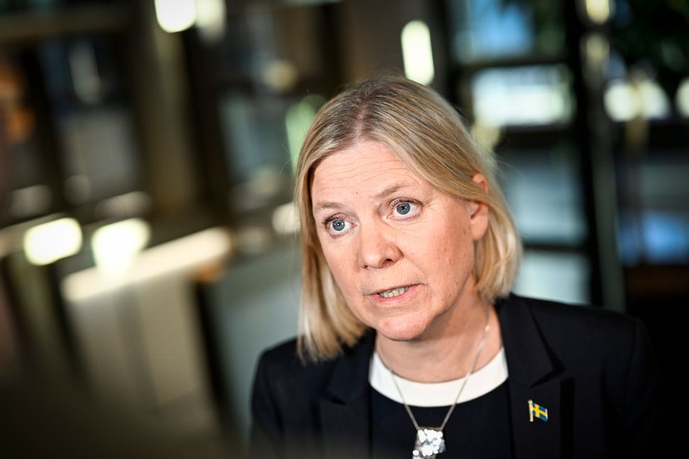Socialdemokraternas Magdalena Andersson kommenterar nu beskedet om miljonböter till Socialdemokraternas Kombilotteri. Foto: Pontus Lundahl/TT