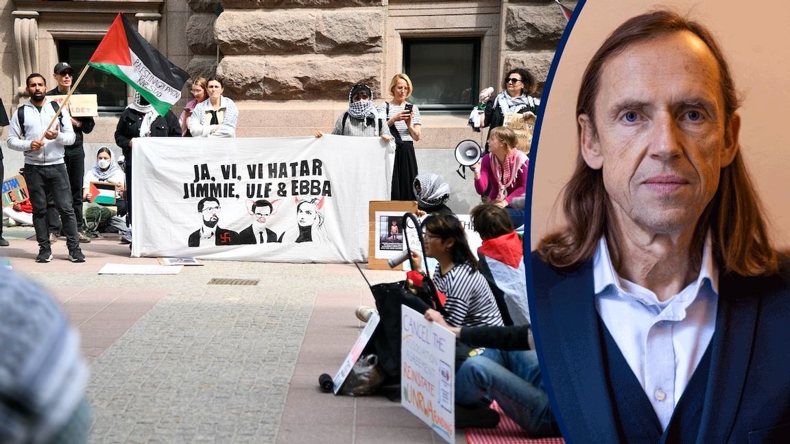 Hamasvänstern är öppna med vem de hatar. Foto: Lars Schröder/TT