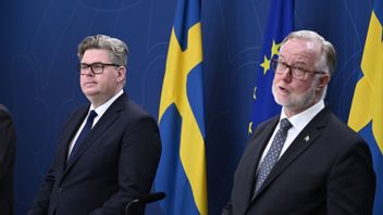 Justitieminister Gunnar Strömmer (M) och utbildningsminister Johan Pehrson (L) tar krafttag mot kriminalitetens utbredning i svenska skolor efter Uppdrag Gransknings avslöjande. Bilden är från en tidigare pressträff. Foto: Pontus Lundahl/TT 