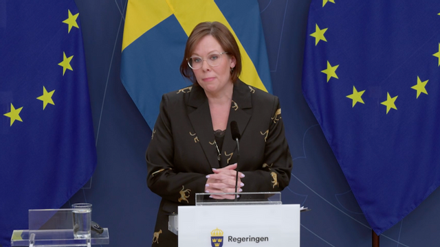 Utrikesminister Maria Malmer Stenergard (M). Foto: Skärmdump/Regeringskansliet