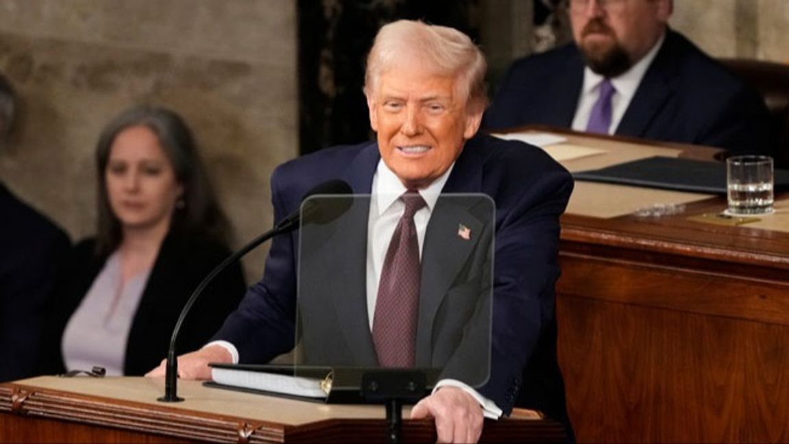 Donald Trumps till kongressen hyllas av Ronie Berggren. Foto: Ben Curtis/AP/TT.