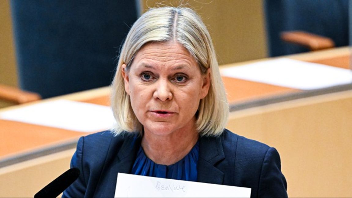 Magdalena Andersson missar båten om tillväxt skriver John Gustavsson. Foto: Jessica Gow/TT