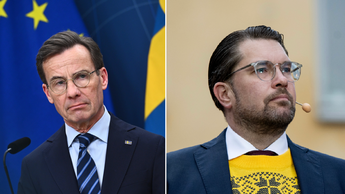 Jimmie Åkesson (SD) är beredd att leda Sverige. Men det krävs mer än bara vilja för att kunna bli statsminister, menar Ulf Kristersson (M). Foto: Claudio Bresciani/Christine Olsson/TT