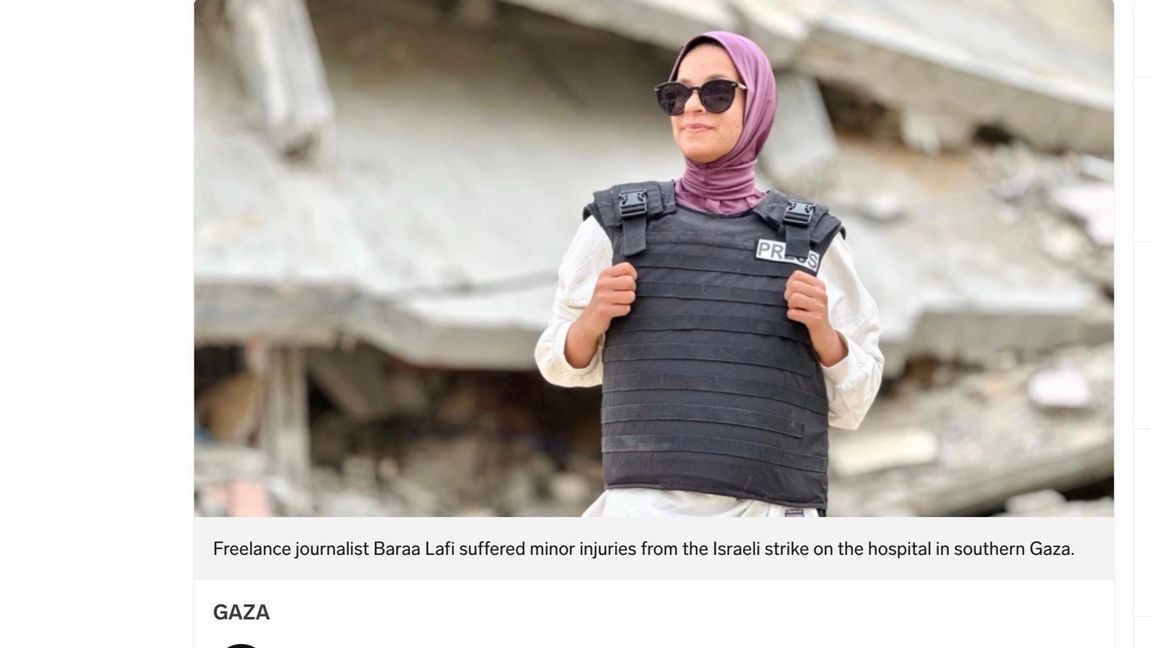 Baraa Lafi har förekommit i många skepnader hos SR. Här är ett exempel. Skärmdump från sverigesradio.se