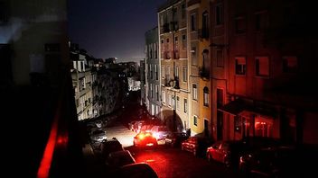 Lissabon under det stora strömavbrottet. Bild: AP Photo/Armando Franca