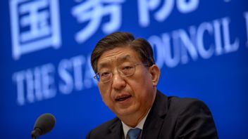 Zeng Yixin, Vice Minister of China’s National Health Commission, speaks at a press conference at the State Council Information Office in Beijing, Thursday, July 22, 2021. Zeng said Thursday he was taken aback by the World Health Organization’s plan for the second phase of a COVID-19 origins study. Photo: Mark Schiefelbein/AP/TT