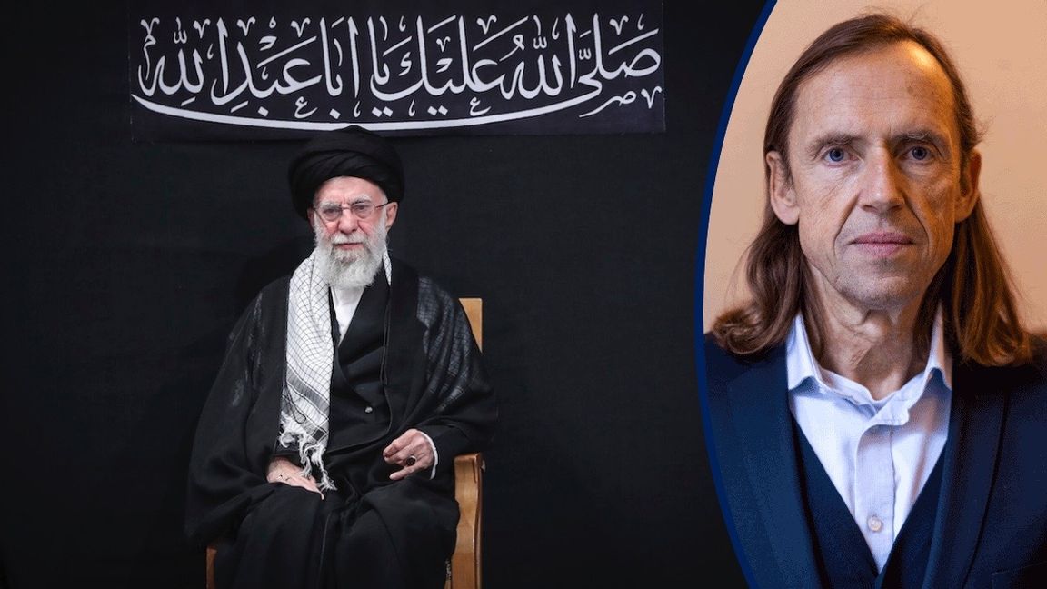 Irans högste ledare, ayatolla Ali Khamenei, skyller protesterna som skakar landet på USA och Israel. Foto: AP/TT 